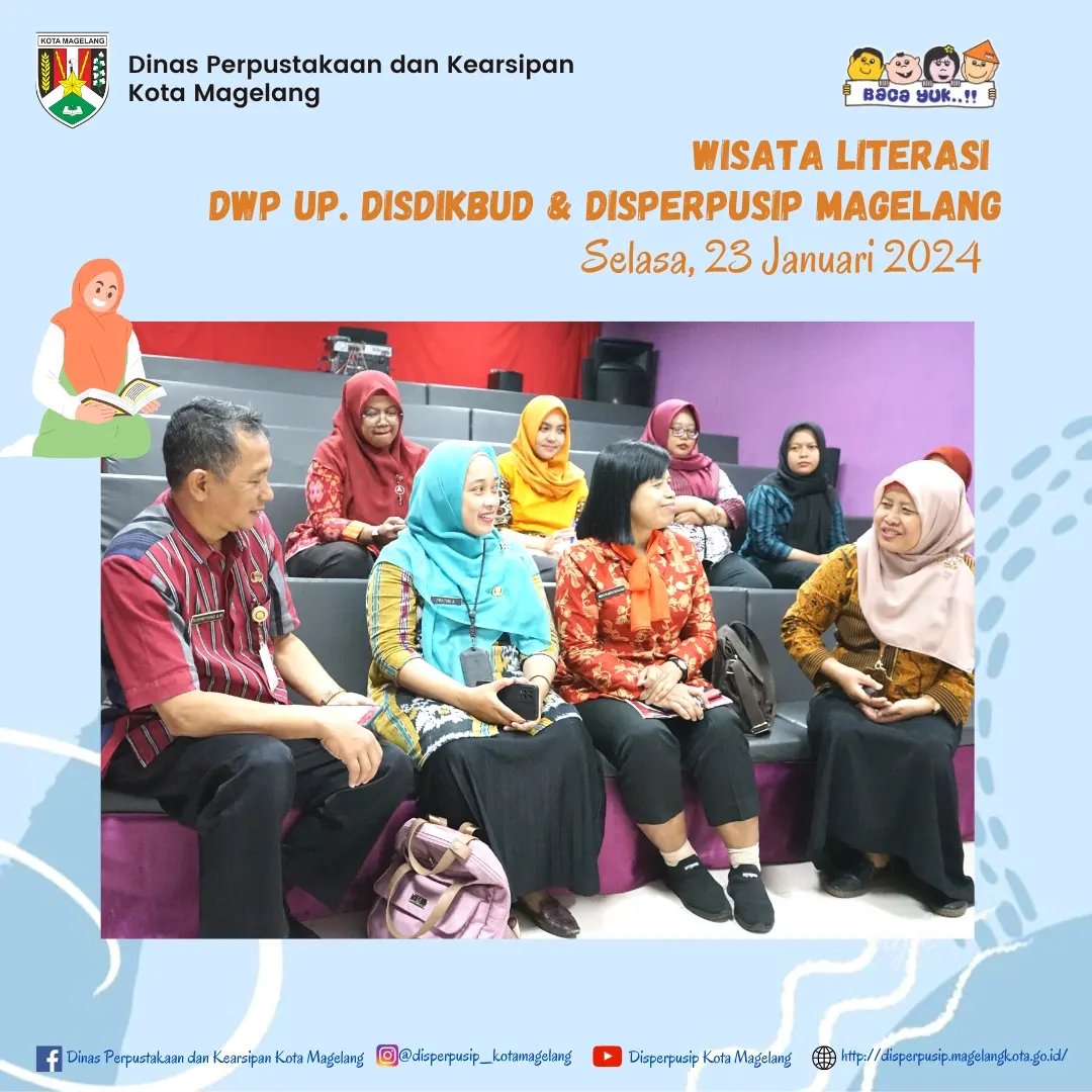  Wisata Literasi dari DWP Up Disdikbud dan Disperpusip Kota Magelang
