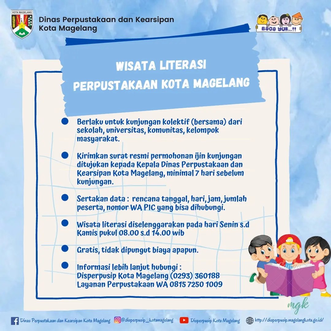  Wisata Literasi Perpustakaan Kota Magelang 2024