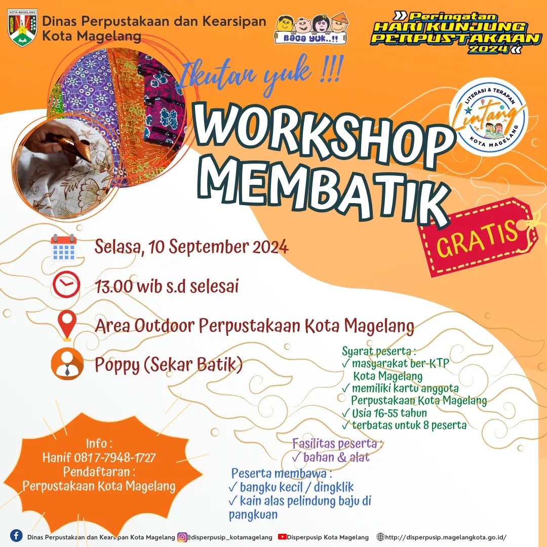  Workshop Membatik Tahun 2024