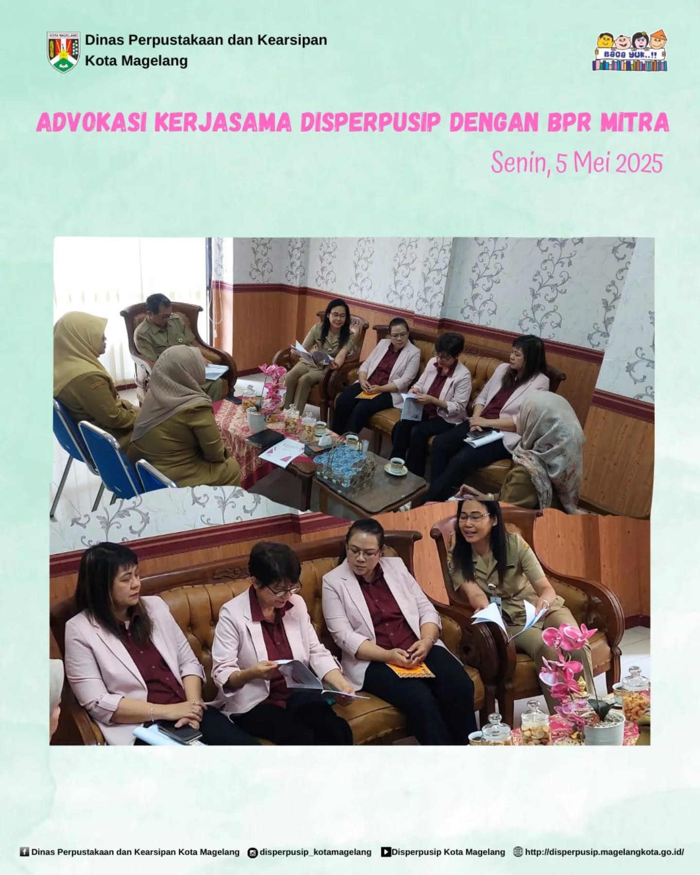 Advokasi Kerjasama Disperpusip dengan BPR Mitra