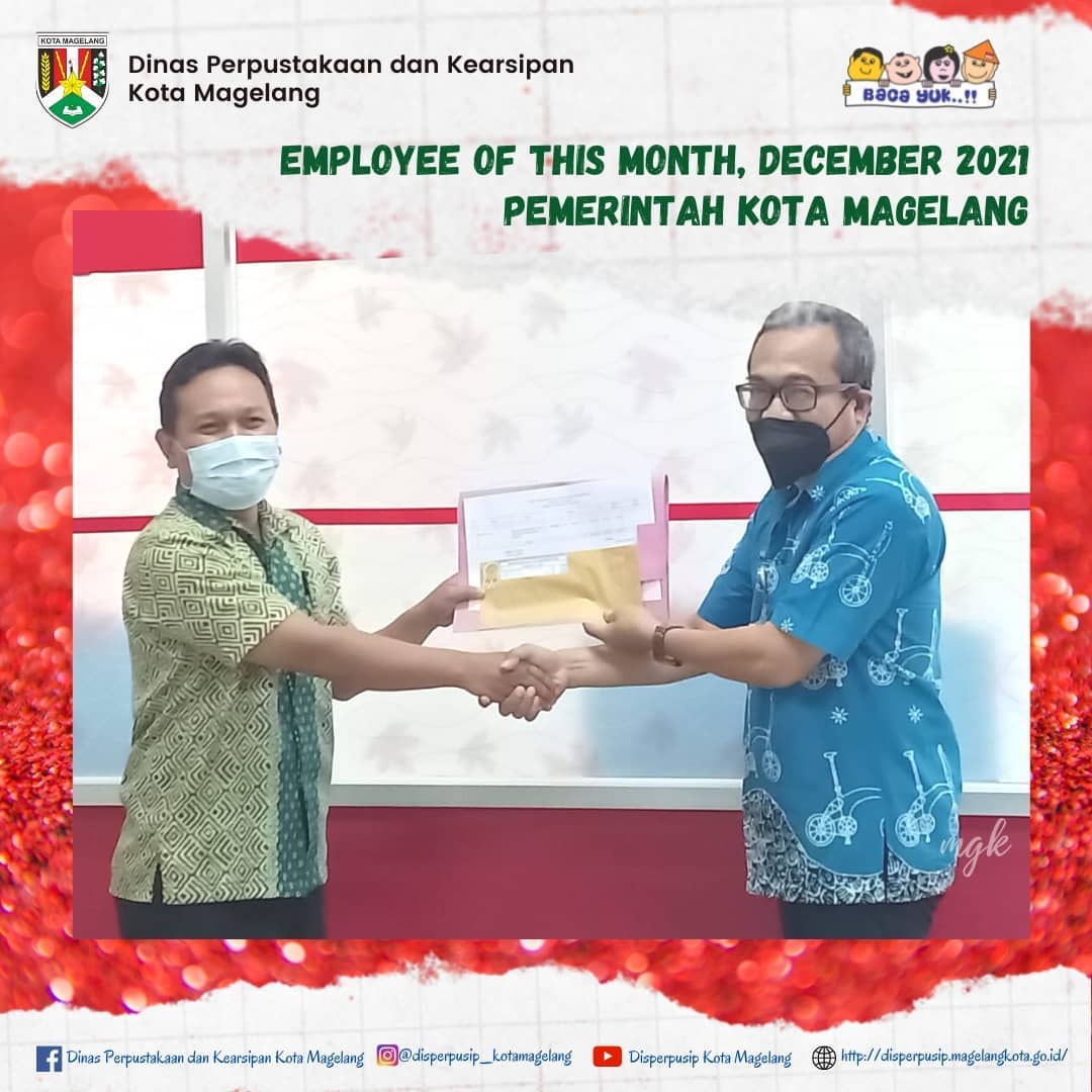 Arsiparis Disperpusip sebagai Employee Of The Month