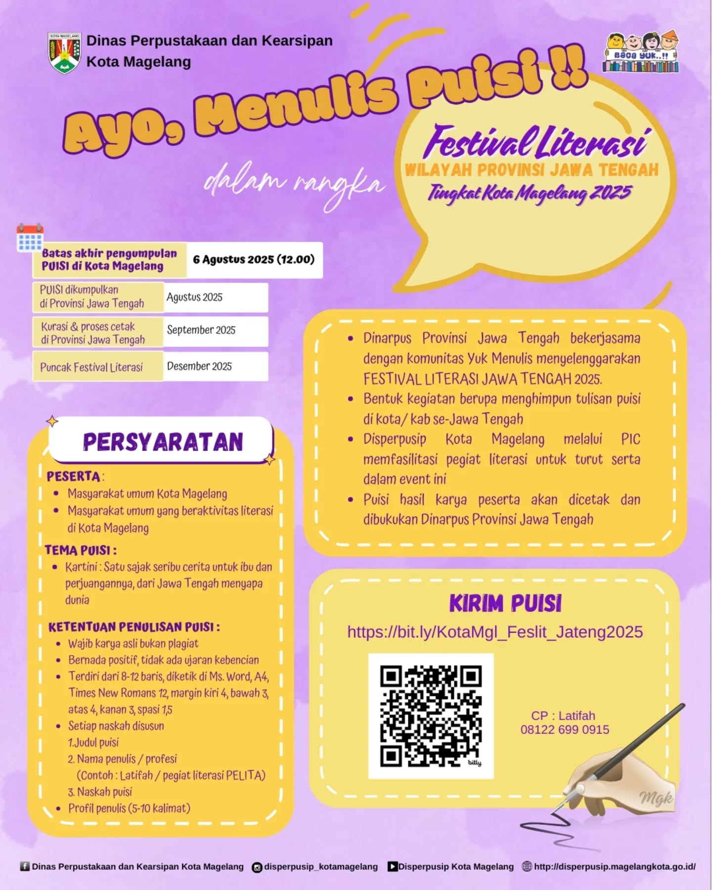 Ayo Menulis Puisi dalam Rangka Festival Literasi Provinsi Jawa Tengah 2025