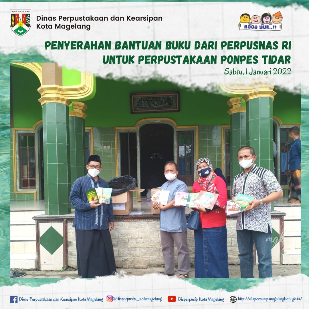 Bantuan Buku Siap Layan dari Perpusnas RI untuk Perpustakaan Ponpes Tidar Kota Magelang