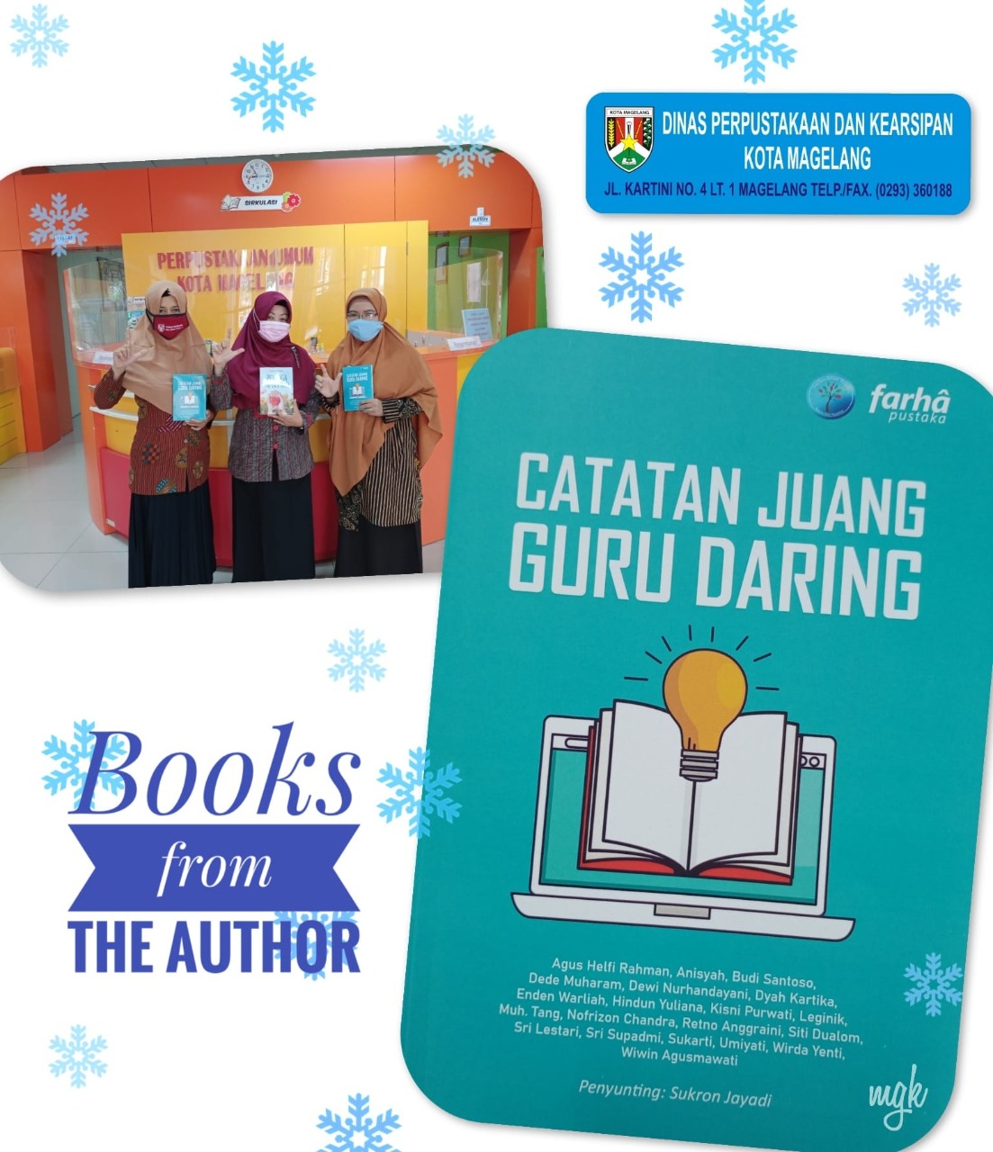 DONASI DARI PENULIS BUKU CATATAN JUANG GURU DARING