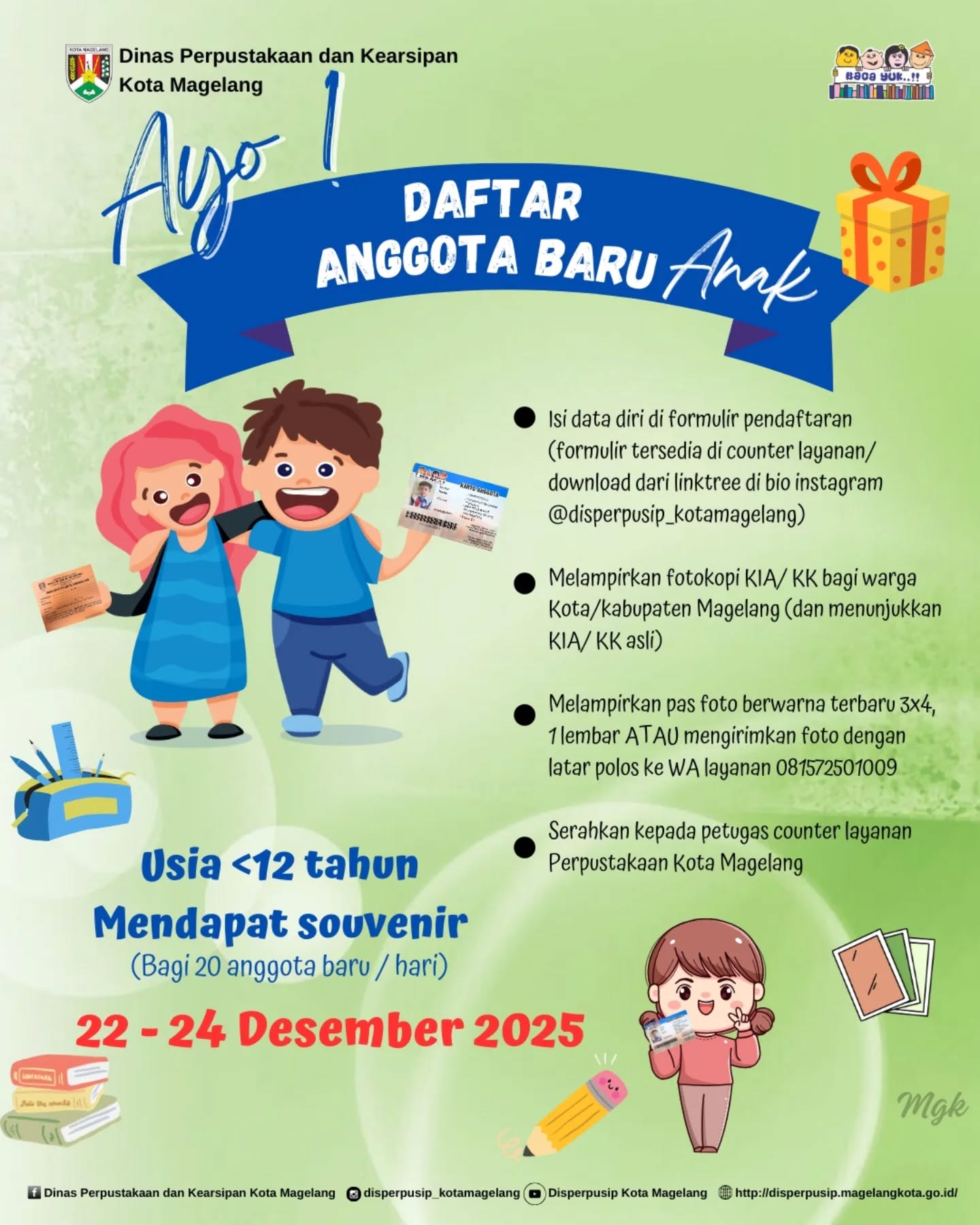 Daftar Anggota Baru Untuk Anak