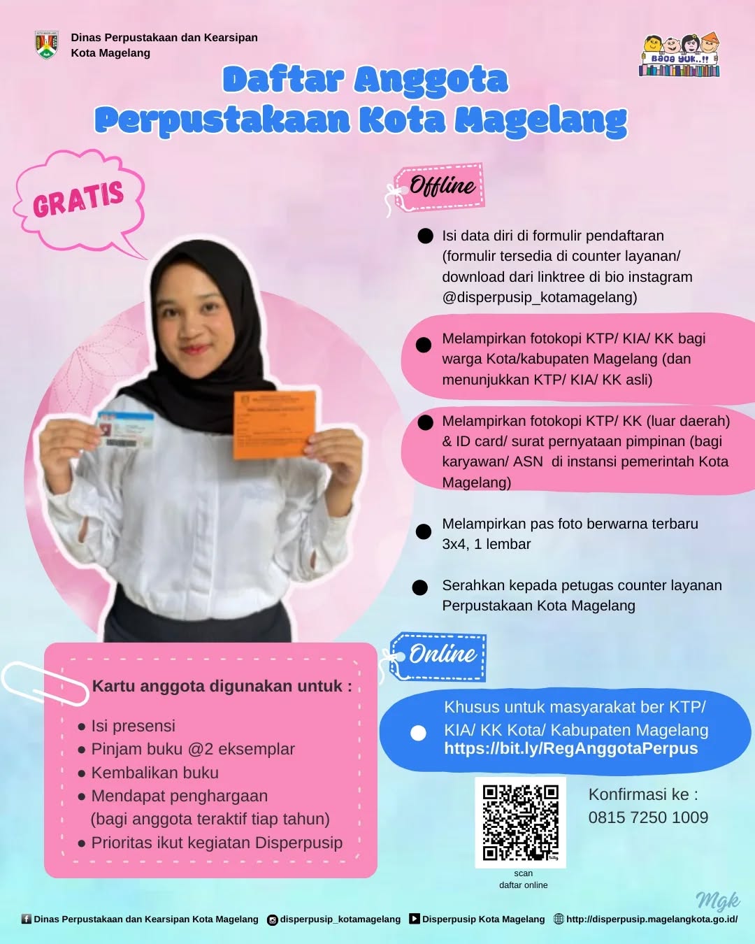 Daftar Online Anggota Baru Perpustakaan Umum Kota Magelang Gratis