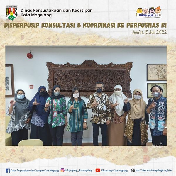 Disperpusip Konsultasi   Koordinasi Ke Perpusnas RI