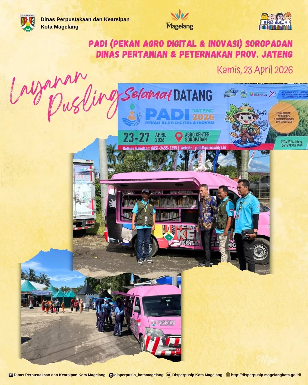 Disperpusip Kota Magelang Memeriahkan Event PADI 