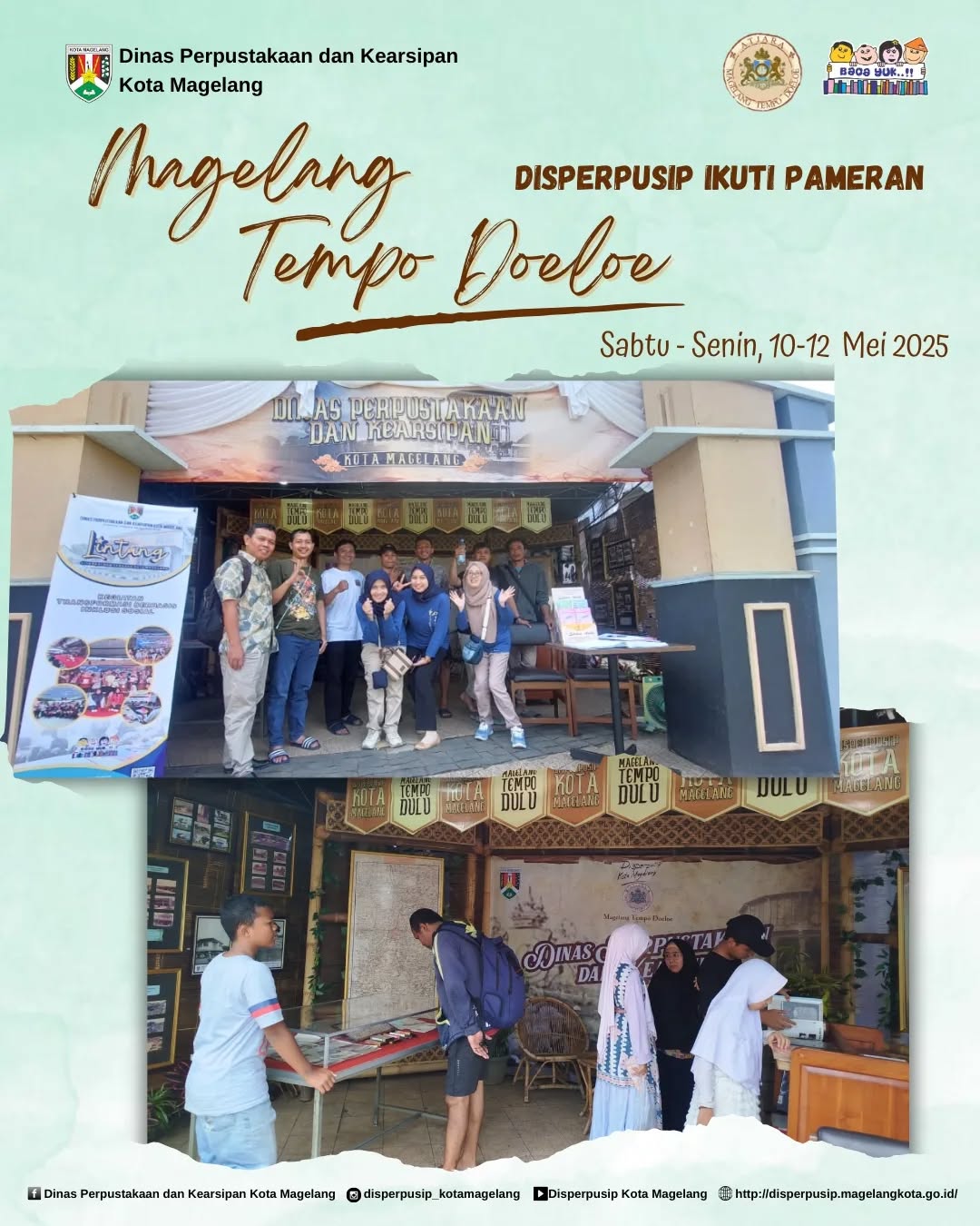 Disperpusip Mengikuti Pameran Magelang Tempo Doeloe 2025