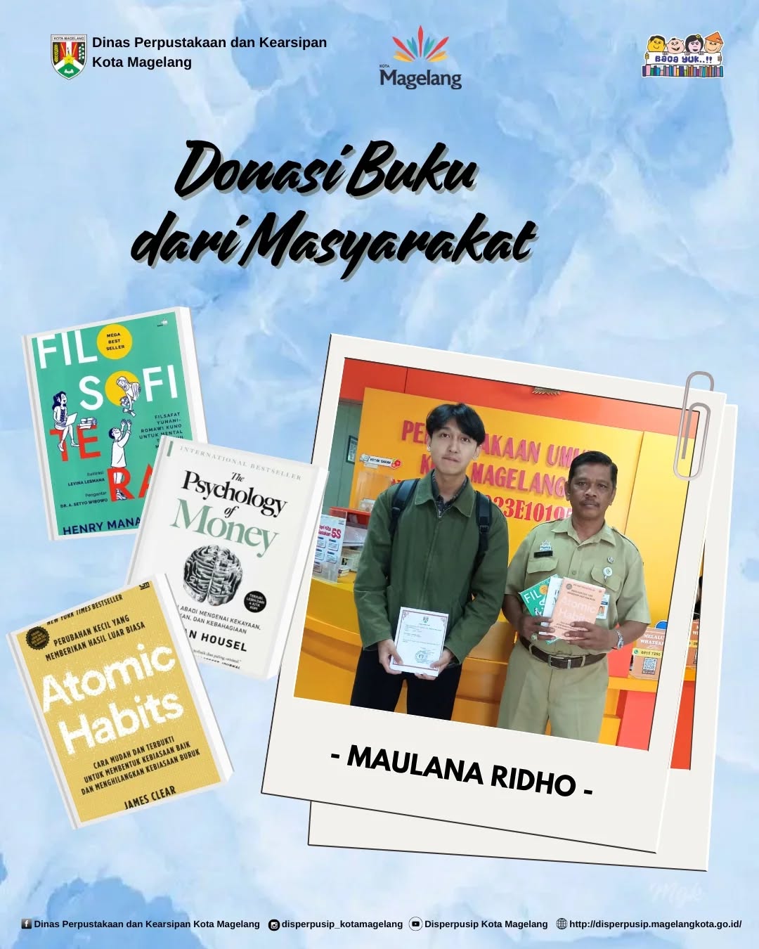 Donasi Buku Dari  Maulana Ridho