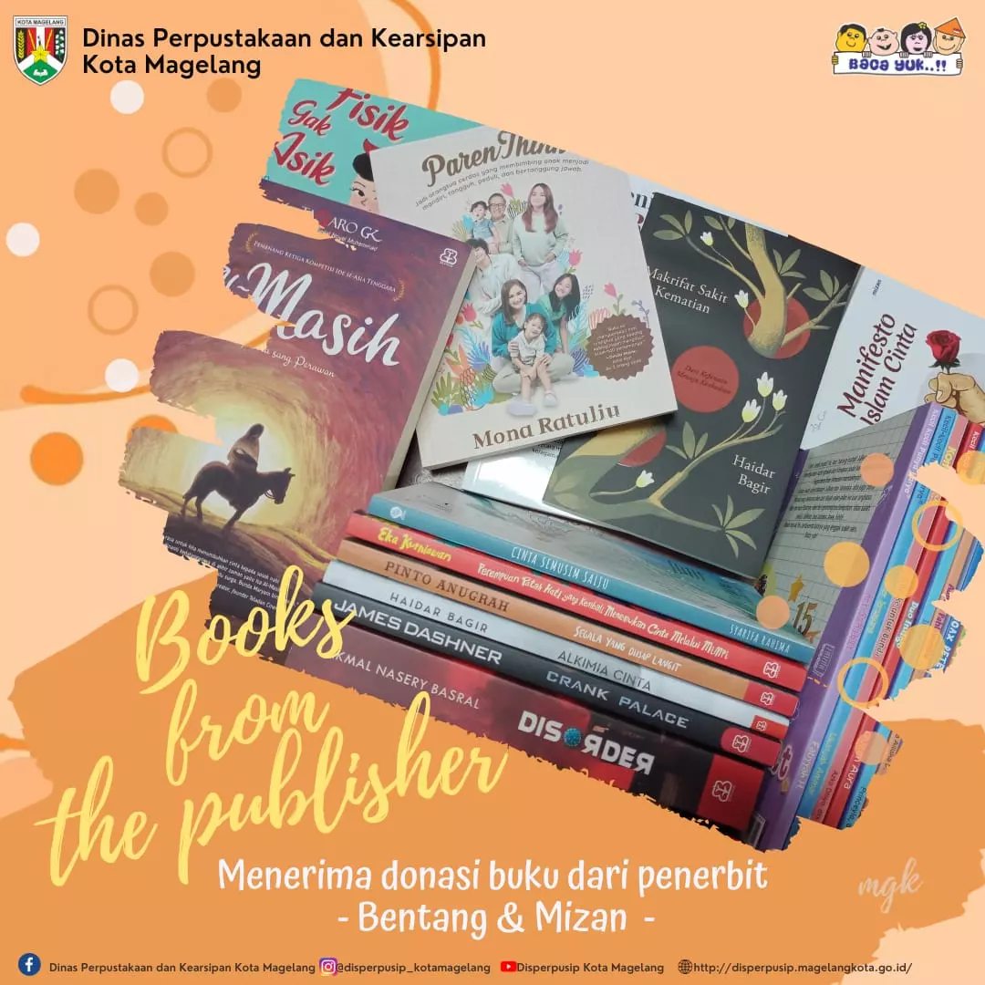 Donasi Buku dari Penerbit Bentang dan Mizan