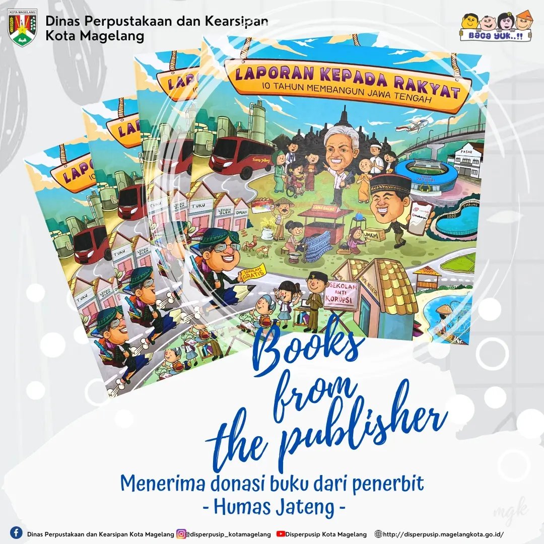 Donasi Buku dari Penerbit Humas Jateng