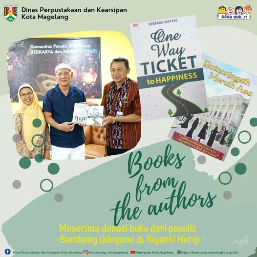 Donasi Buku dari Penulis Bambang Udoyono dan Riyanti Hurip