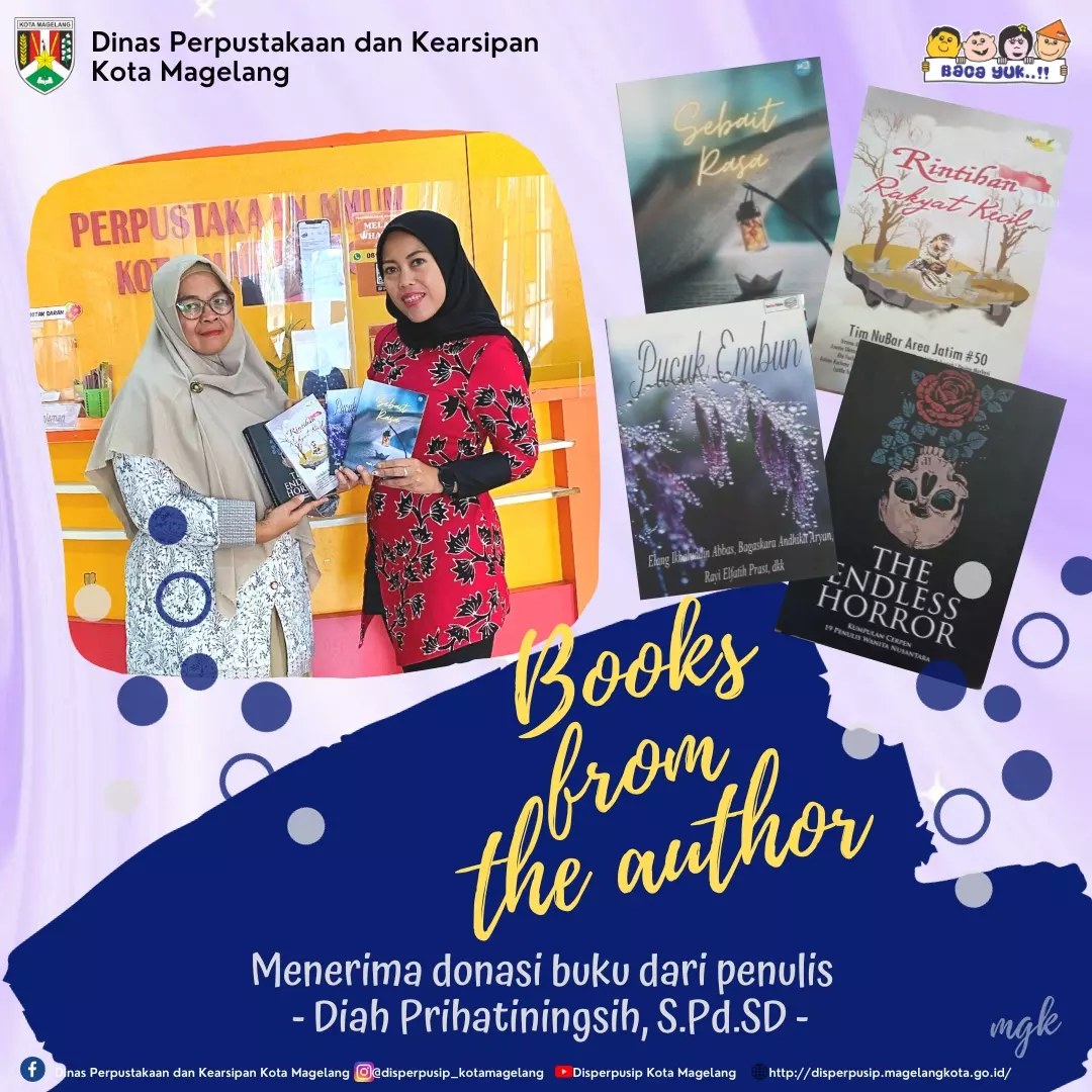 Donasi Buku dari Penulis Diah Prihatiningsih 