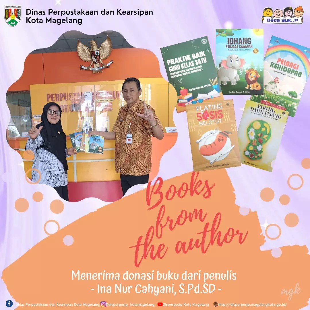 Donasi Buku dari Penulis Ina Nur Cahyani 2023