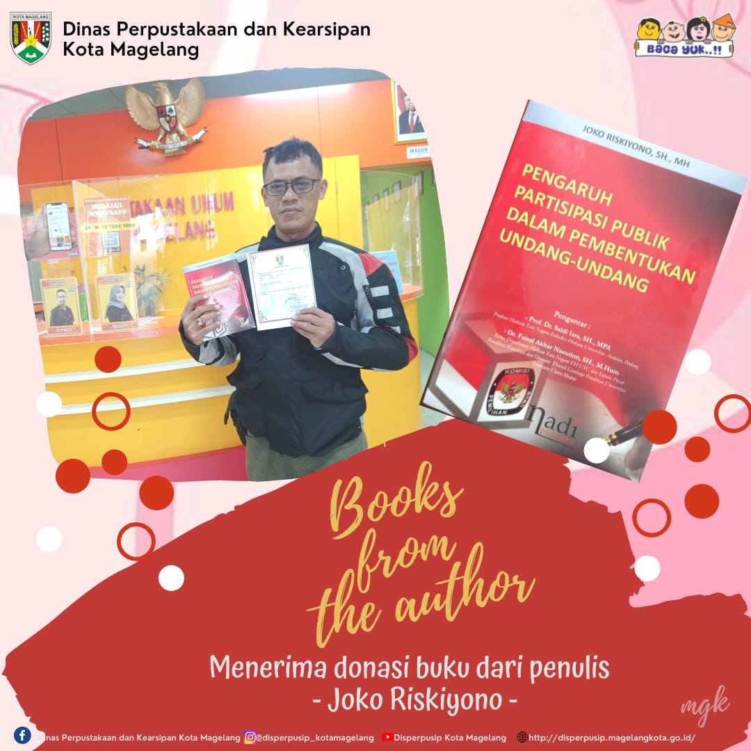 Donasi Buku dari Penulis Joko Riskiyono