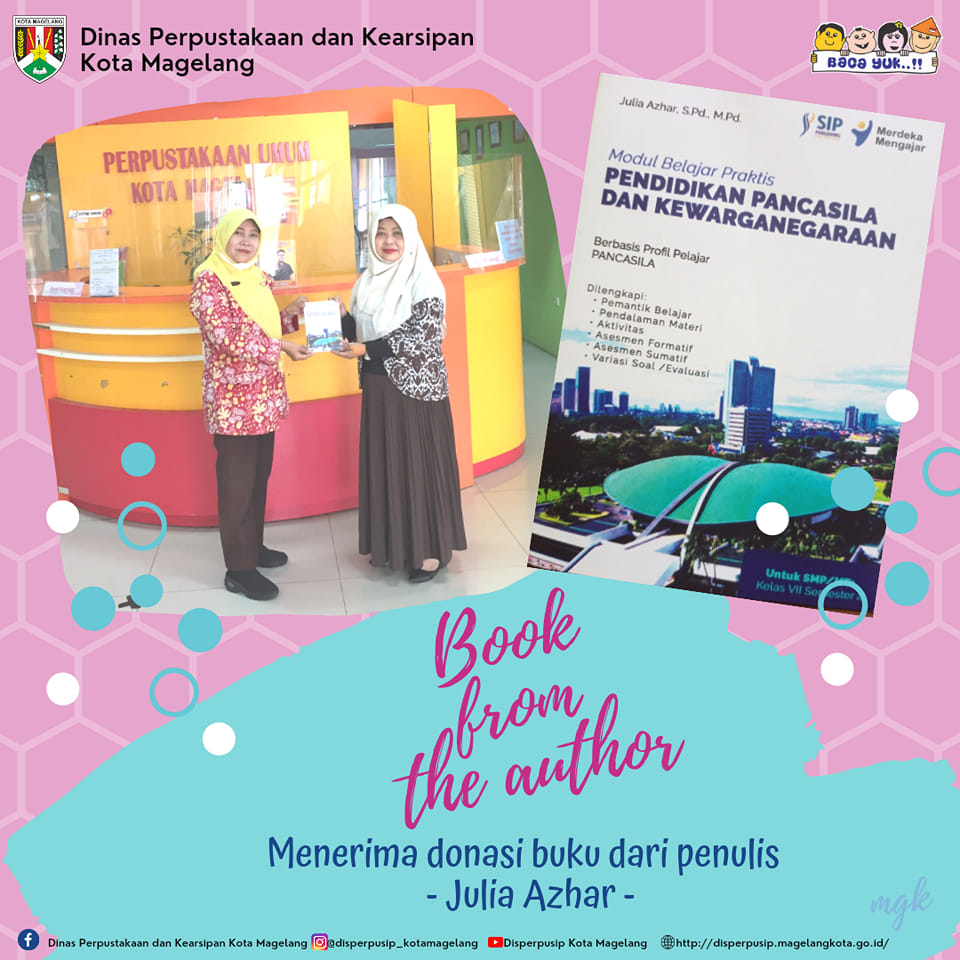 Donasi Buku dari Penulis Julia Azhar