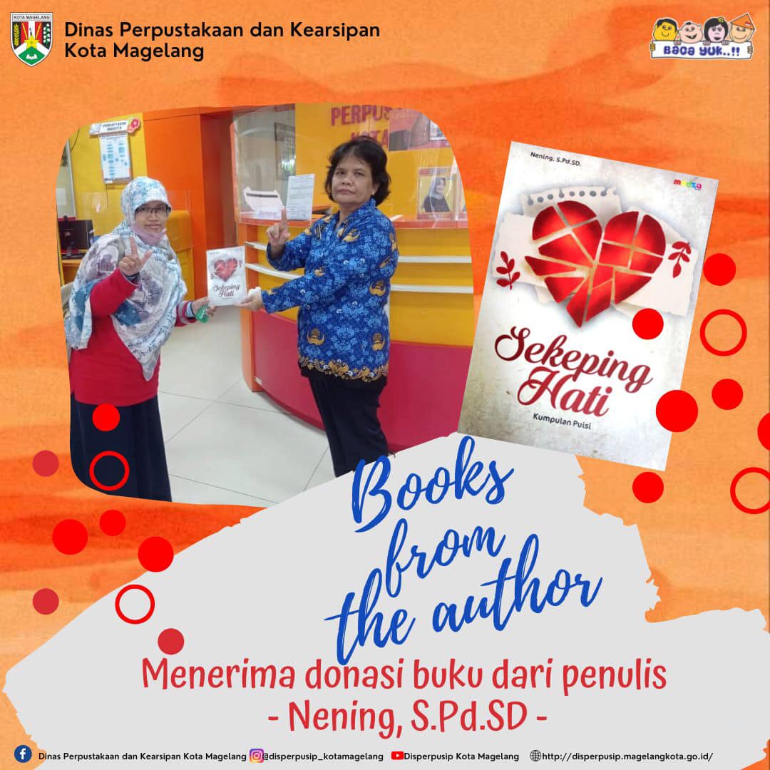 Donasi Buku dari Penulis Nening  S Pd SD