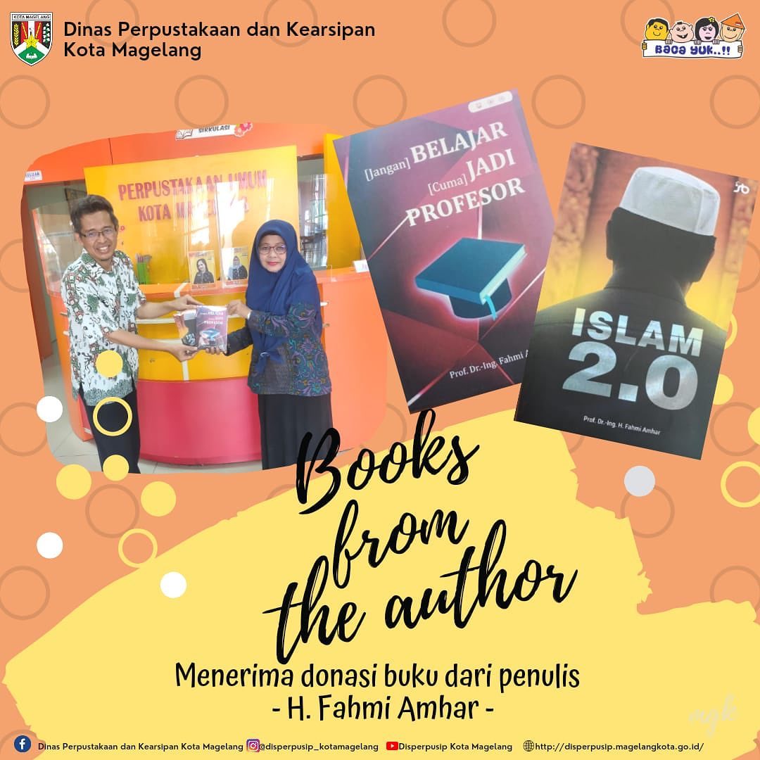 Donasi Buku dari Penulis Prof Dr Ing H Fahmi