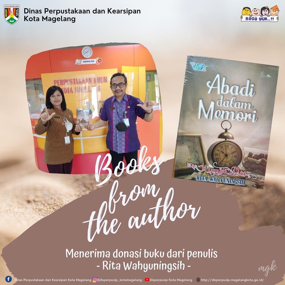 Donasi Buku dari Penulis Rita Wahyuningsih