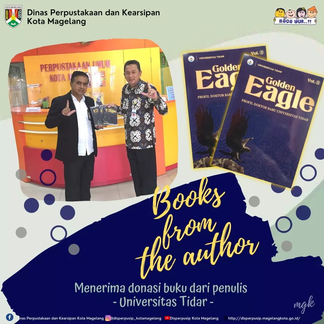 Donasi Buku dari Penulis Universitas Tidar