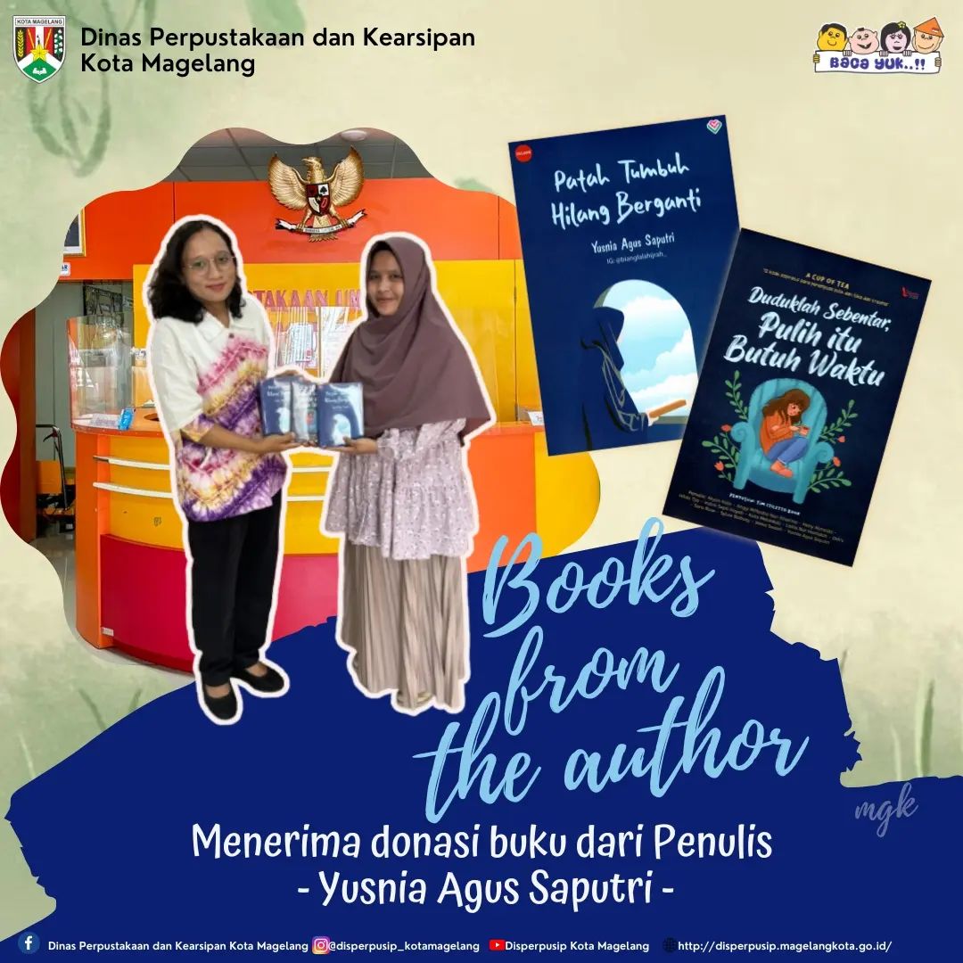 Donasi Buku dari Penulis Yusnia Agus Saputri