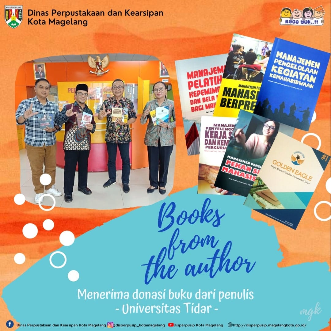 Donasi buku dari Penulis Civitas Untidar Magelang