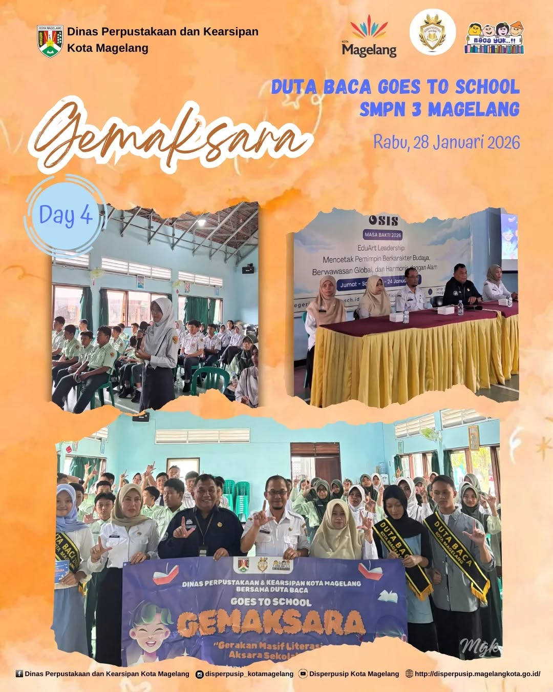 Duta Baca Goes To School SMP Negeri 3 Magelang