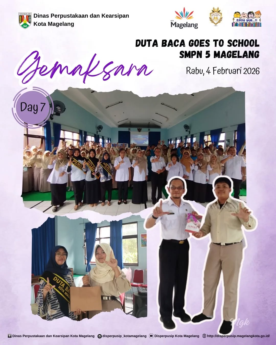 Duta Baca Goes To School SMP Negeri 5 Magelang