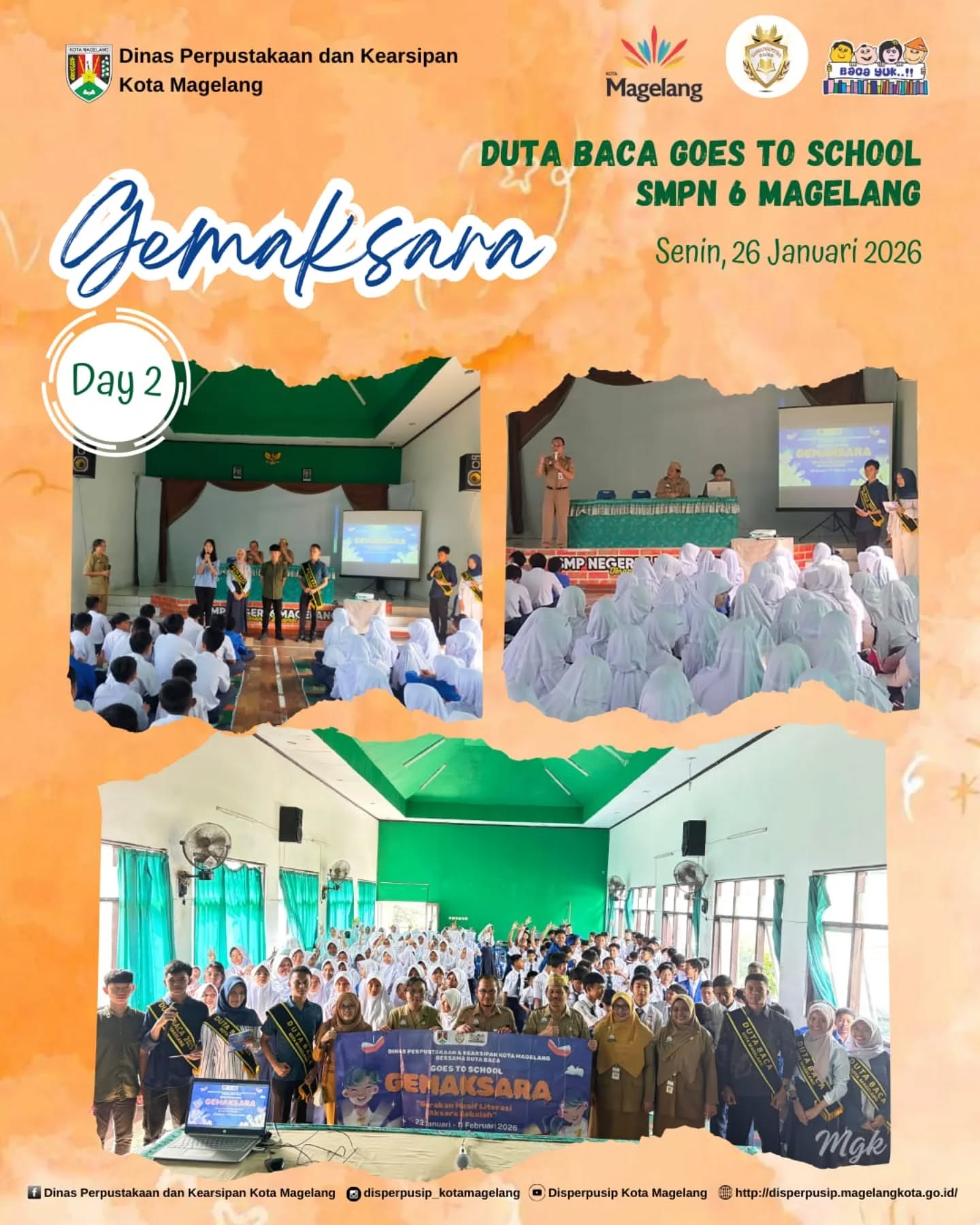 Duta Baca Goes To School SMP Negeri 6 Magelang