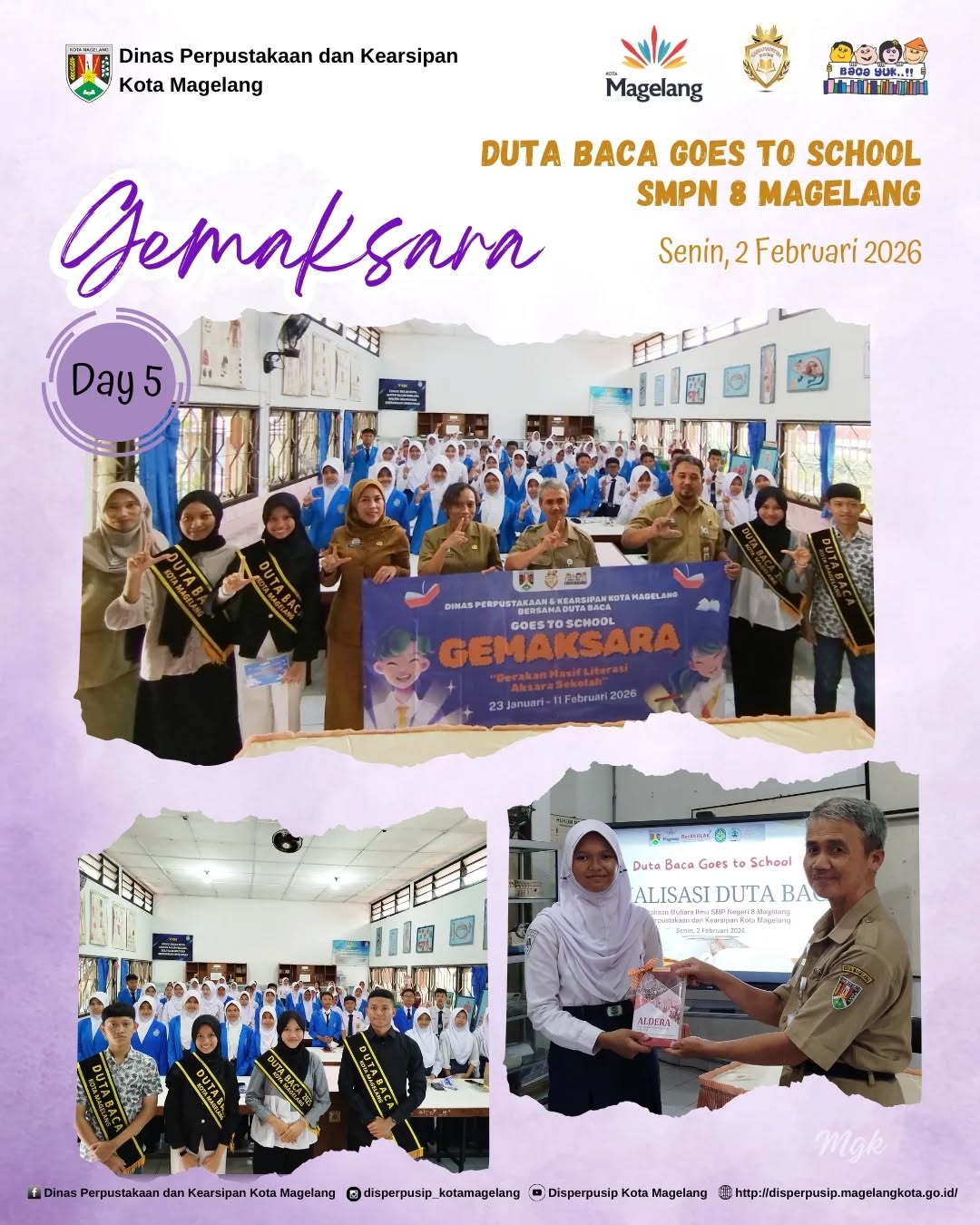Duta Baca Goes To School SMP Negeri 8 Magelang
