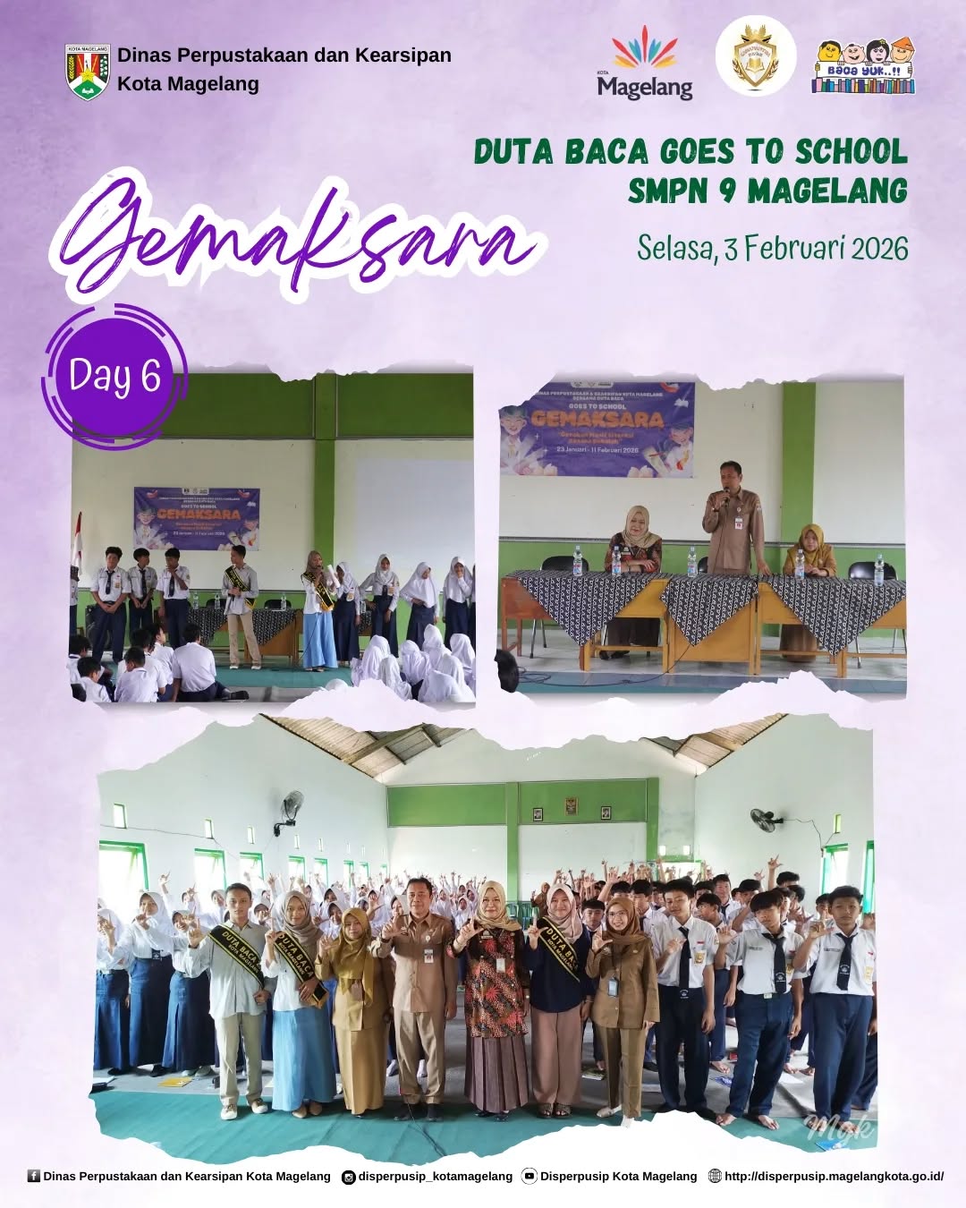 Duta Baca Goes To School SMP Negeri 9 Magelang