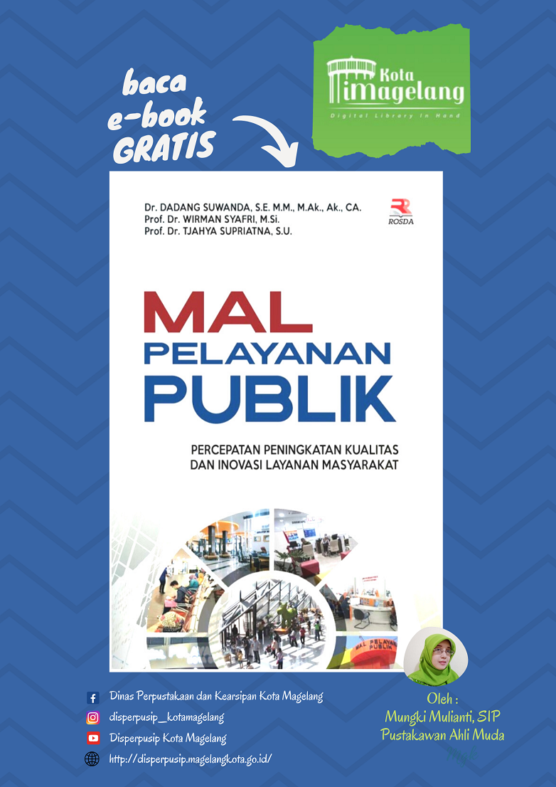 Ebook tentang Mal Pelayanan Publik di Aplikasi Perpustakaan Digital iMagelang