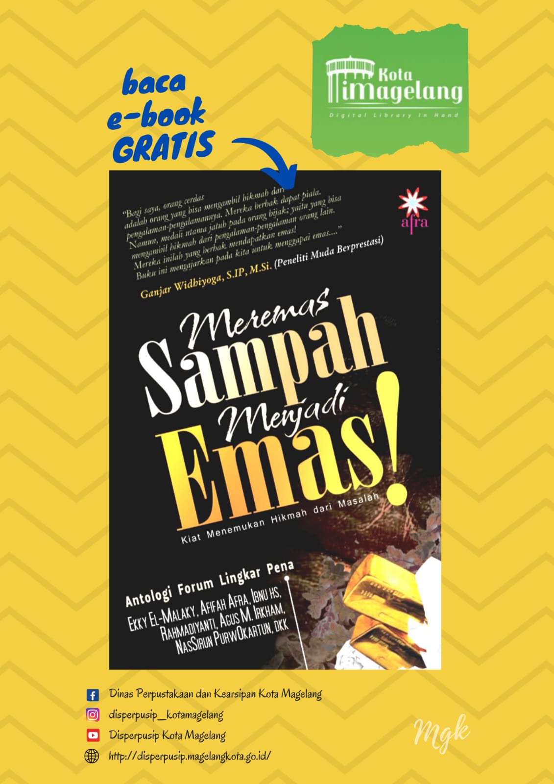 Ebook tentang Meremas Sampah Menjadi Emas di iMagelang