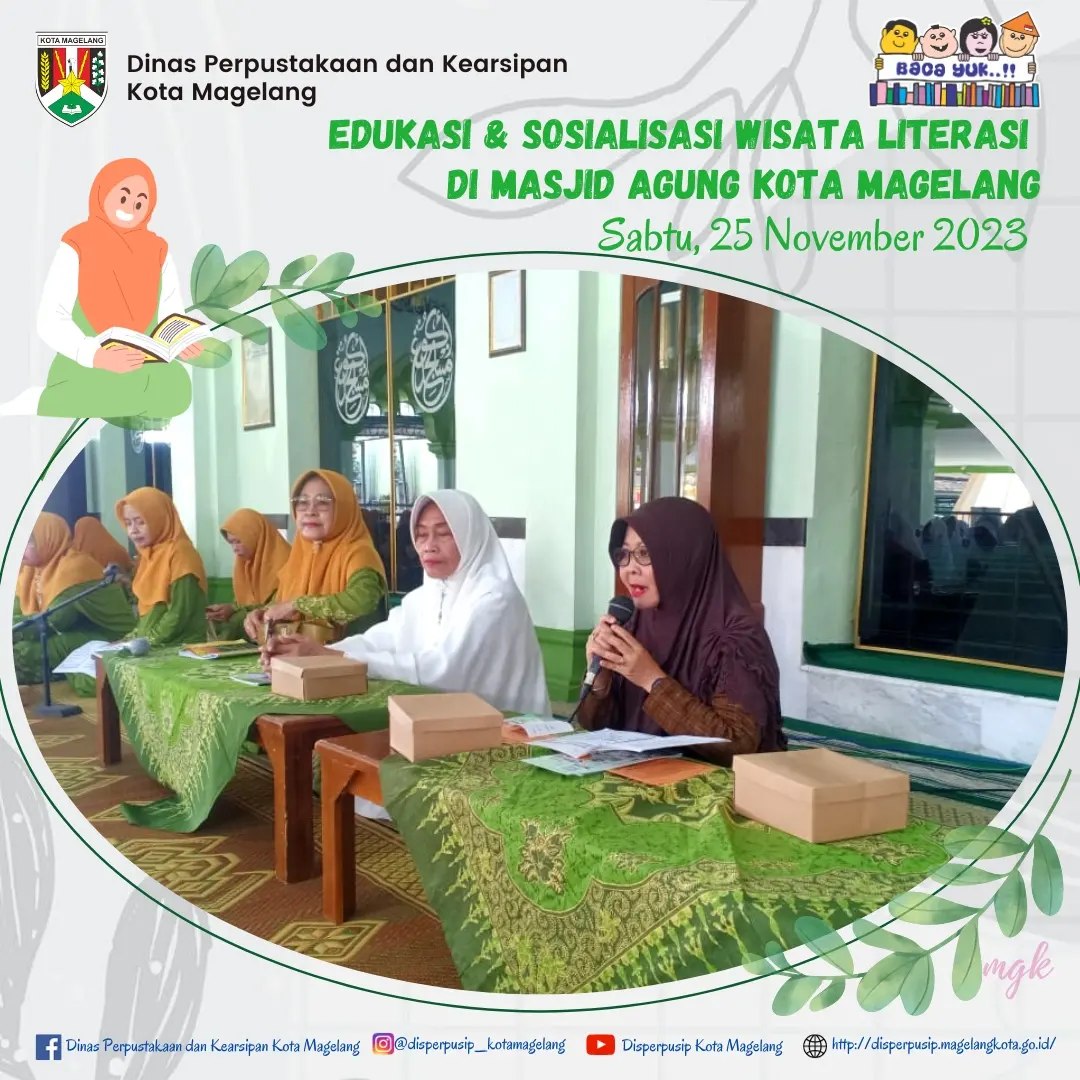 Edukasi dan Sosialisasi Wisata Literasi di Masjid Agung Kota Magelang