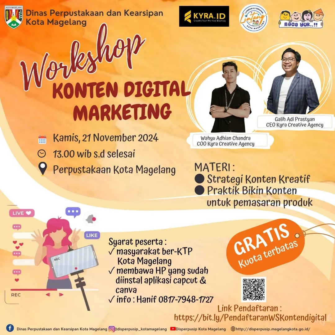 FLYER WORKSHOP KONTEN DIGITAL MARKETING