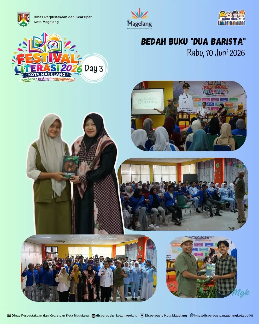 Festival Literasi 2026 Day 3 Bedah buku Dua Barista
