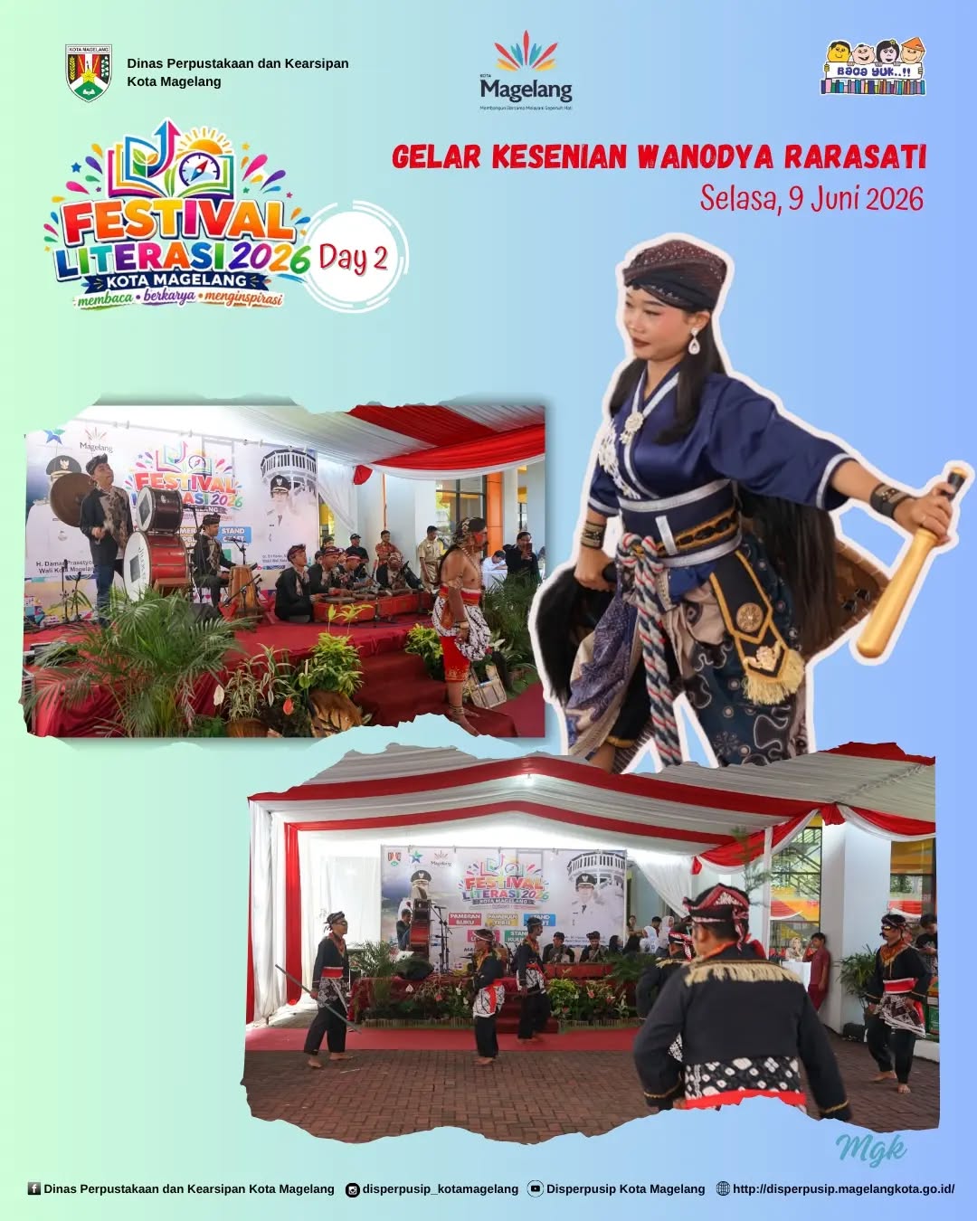 Festival Literasi Day 2 Gelar Kesenian Wanodya Rarasati