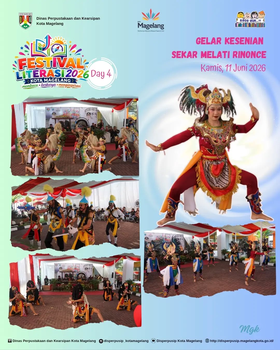 Festival Literasi Day 4 Gelar Kesenian Sekar Melati Rinonce