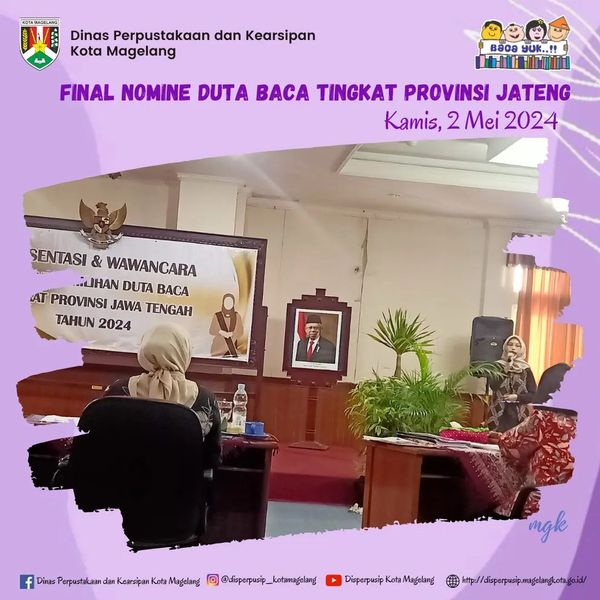 Final Nomine Duta Baca Tingkat Provinsi Jawa Tengah Tahun 2024