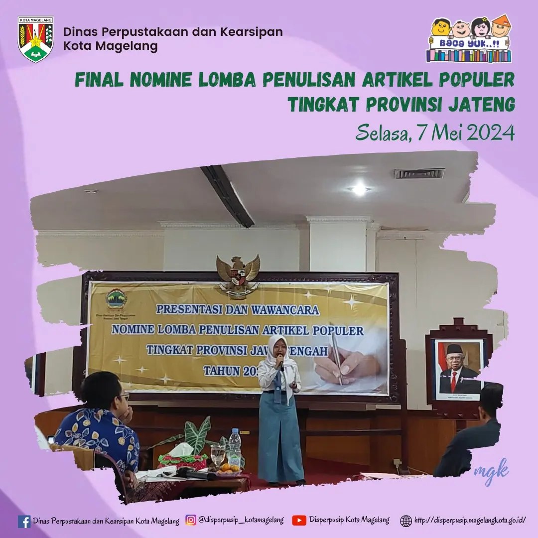 Final Nomine Lomba Penulisan Artikel Populer Tingkat Provinsi Jawa Tengah Tahun 2024 