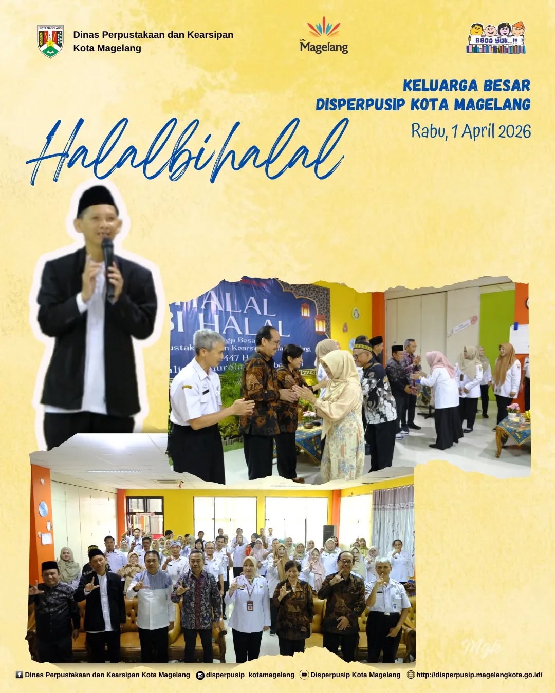 Halalbihalal Keluarga Besar Disperpusip Kota Magelang