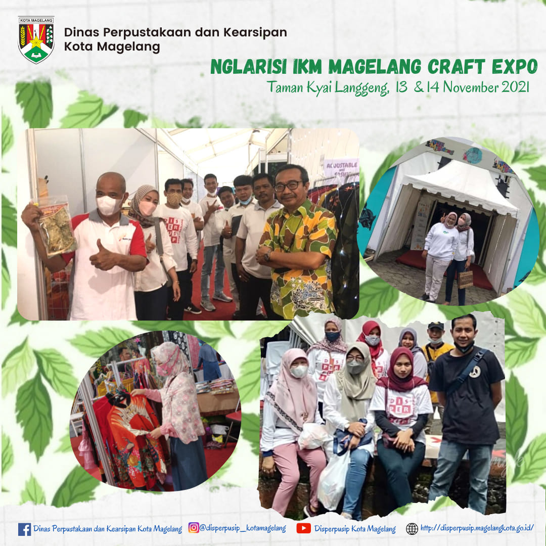 Disperpusip Turut Nglarisi IKM Pada Event Magelang Craft Expo 2021