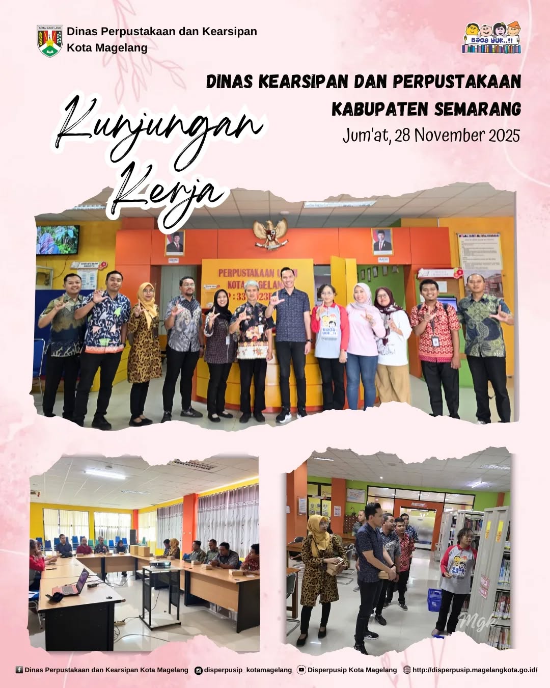 Kunjungan Kerja Dinas Kearsipan dan Perpustakaan Kabupaten Semarang