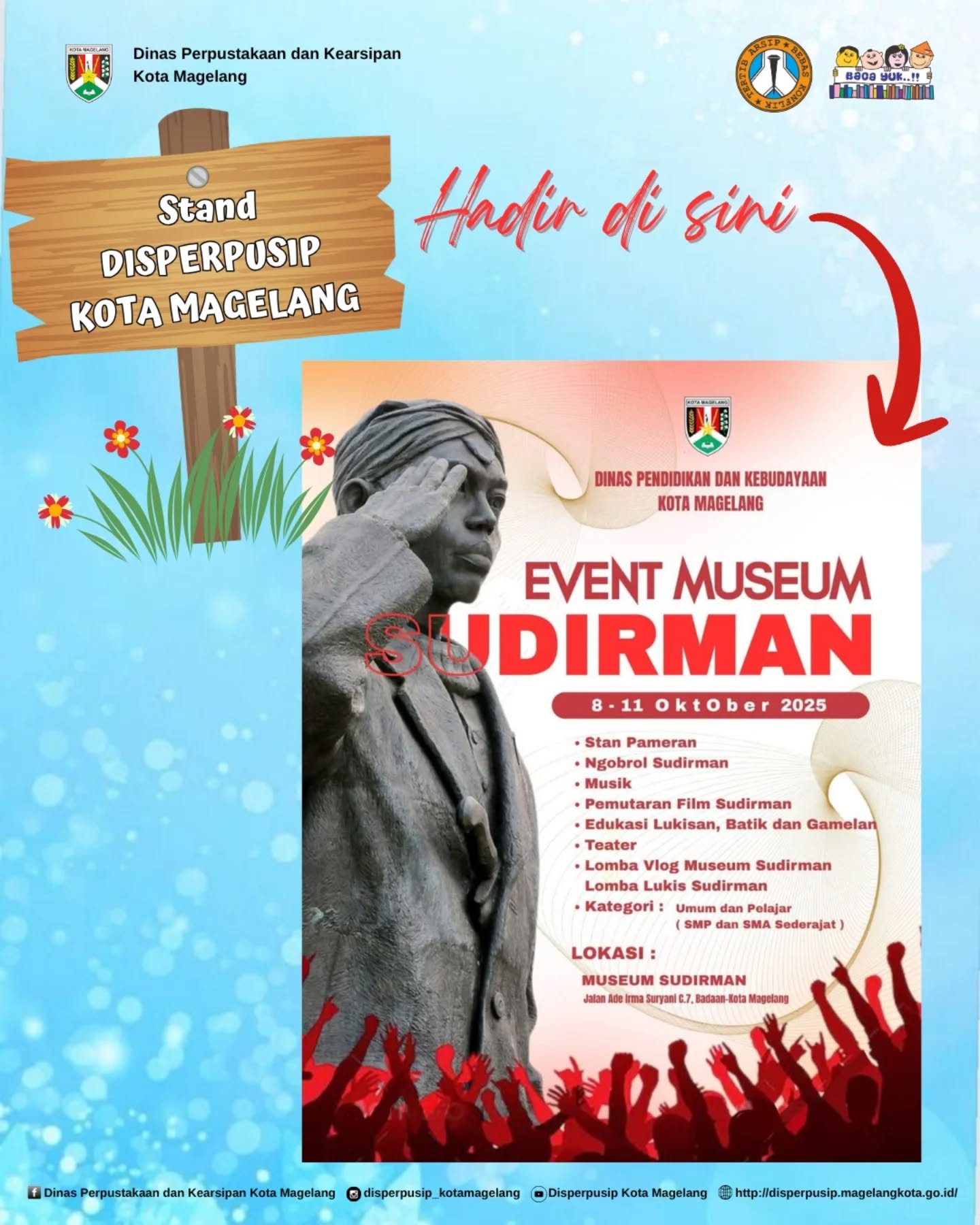 Kunjungi Stand Disperpusip di Event Museum Sudirman