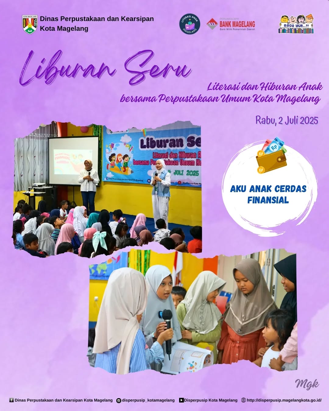 LIburan Seru di Perpustakaan Aku Anak Cerdas Finansial