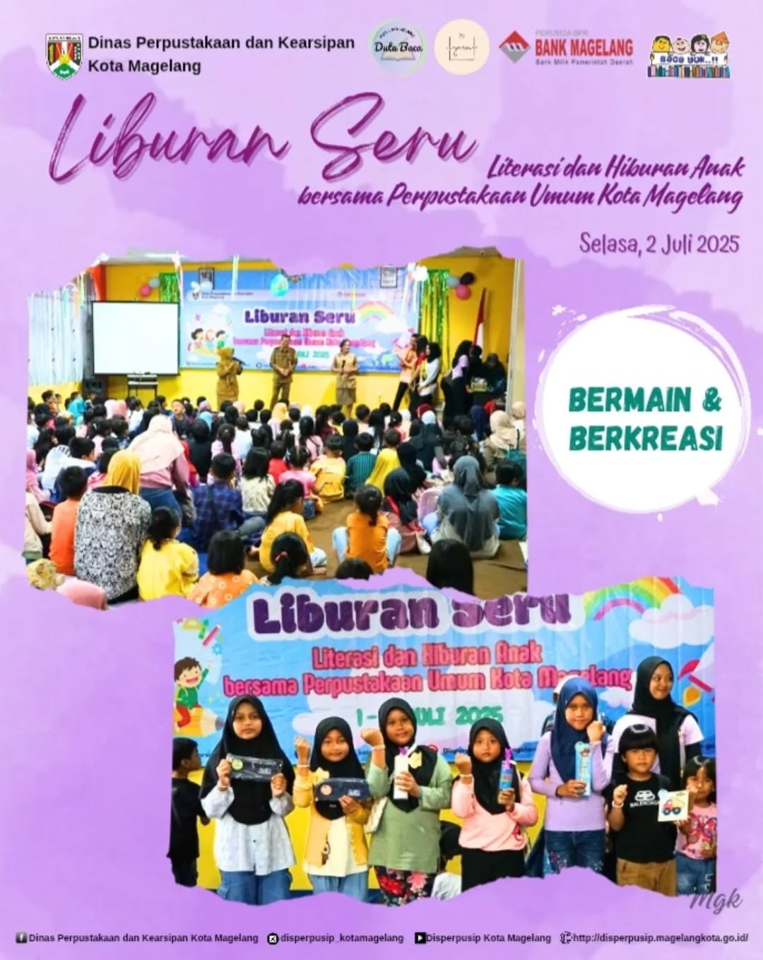 LIburan Seru di Perpustakaan Bermain dan Berkreasi 