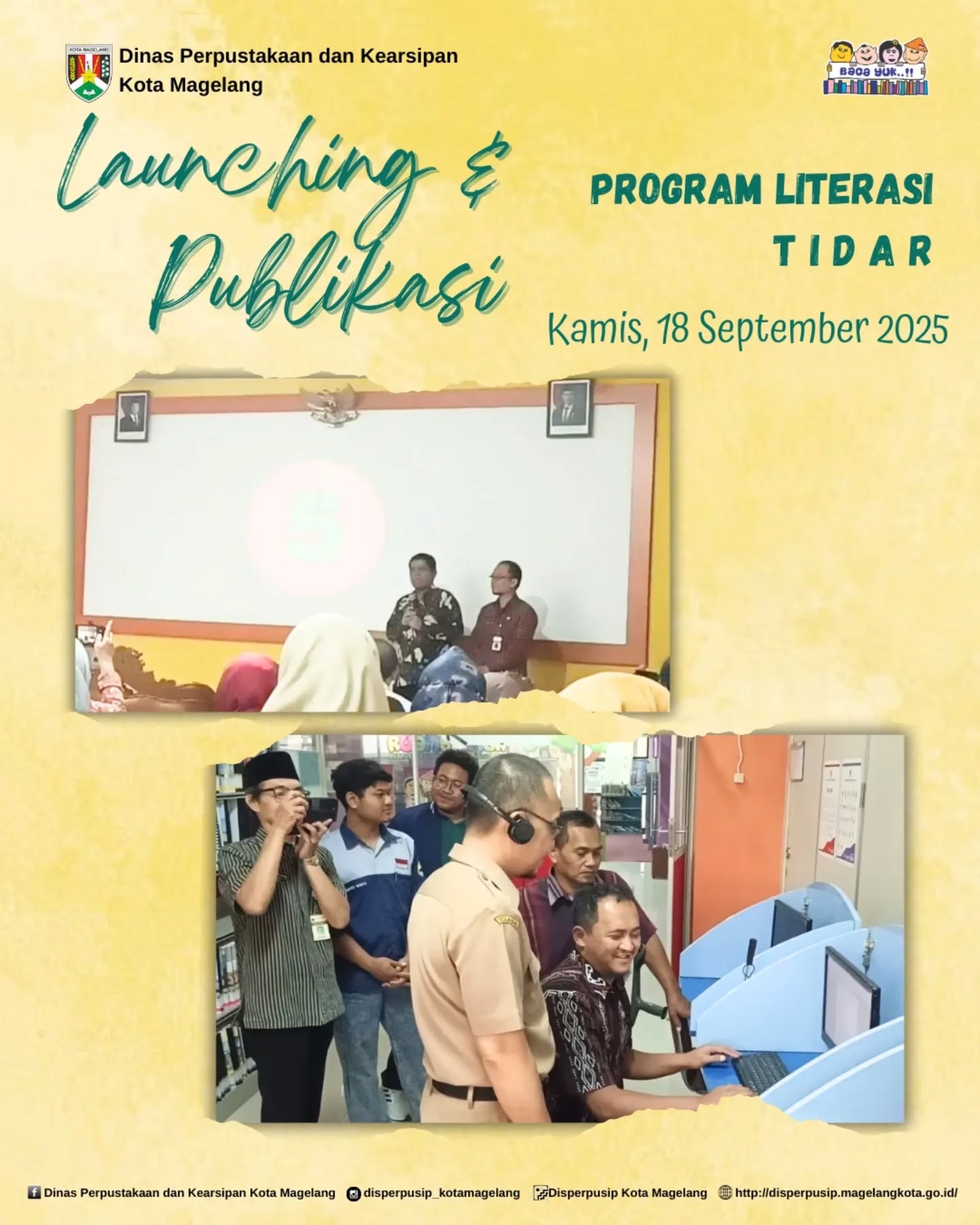 Launching dan Publikasi Program Literasi TIdar