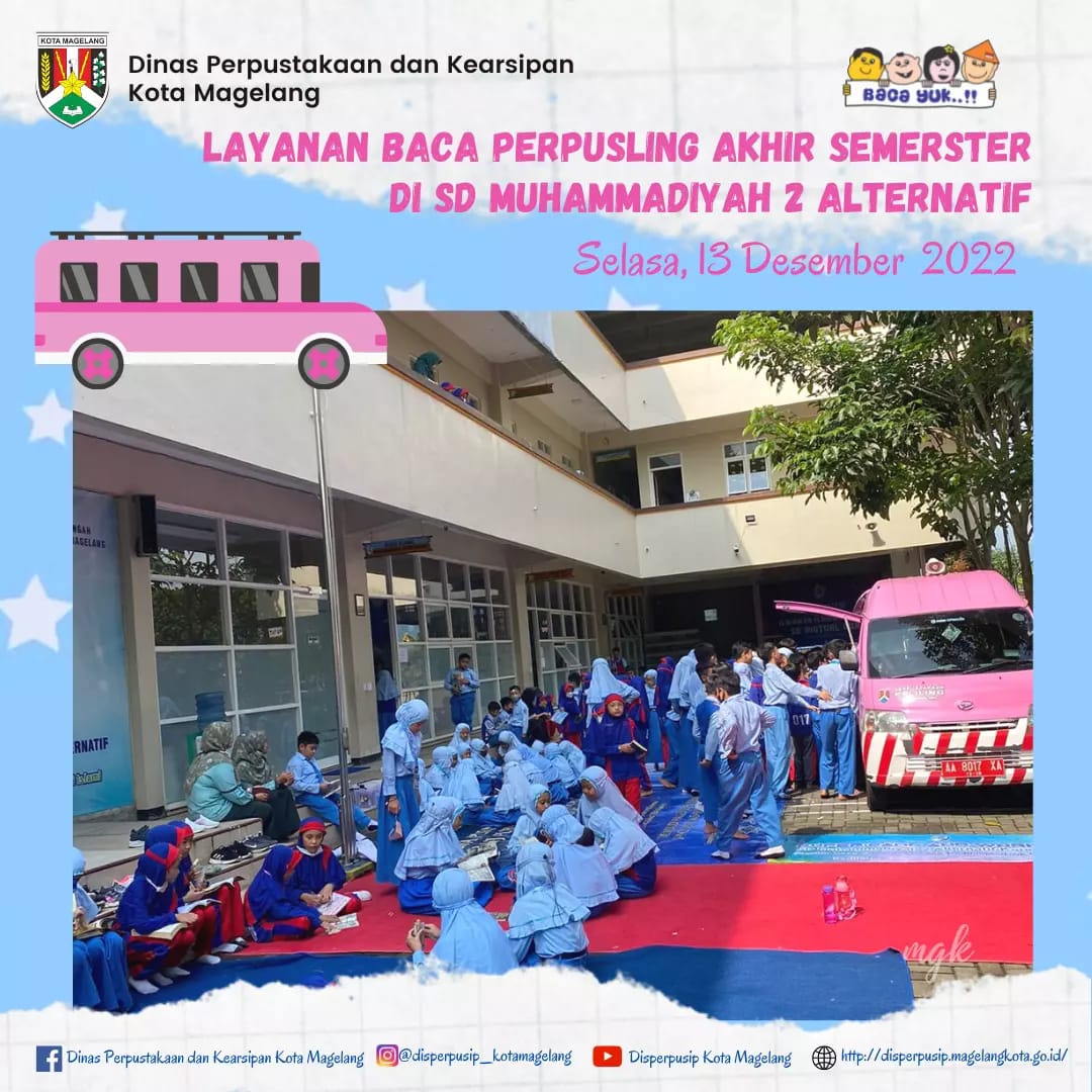 Layanan Baca Perpusling Akhir Semester di SD Muhammadiyah 2 Alternatif