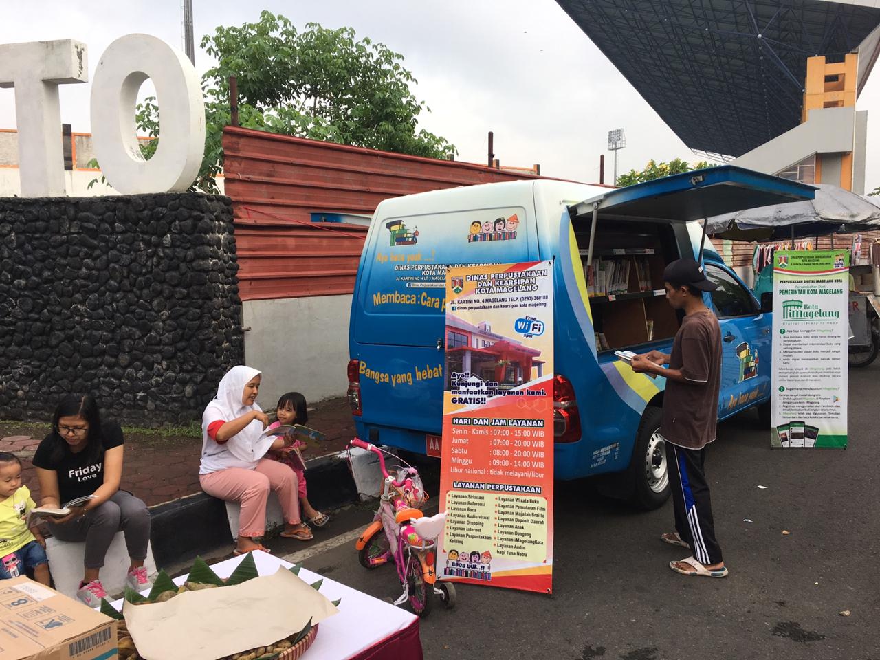 Layanan Perpusling Kota Magelang hadir pada Sunmor Minggu Pagi di GOR Samapta